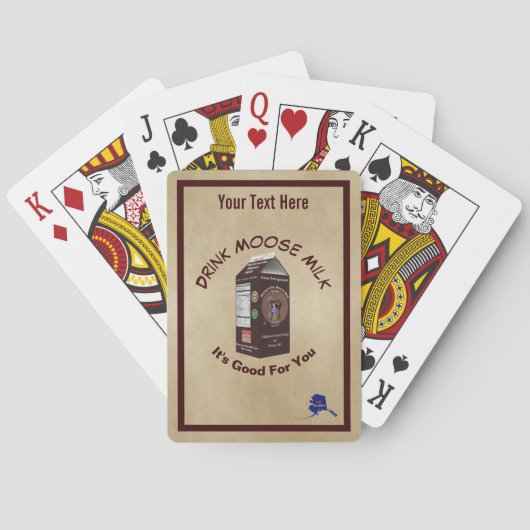 Matanuska Moose Milk Pokerkaarten (Achterkant)