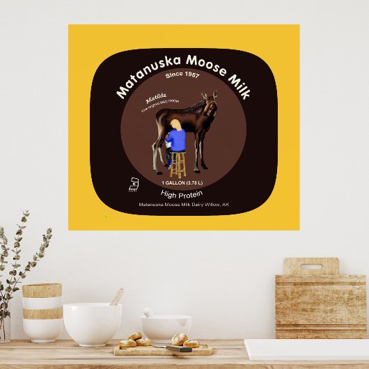 Matanuska Moose Milk Poster (Keuken)