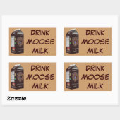 Matanuska Moose Milk Rechthoekige Sticker (Vel)