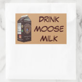 Matanuska Moose Milk Rechthoekige Sticker (Tas)