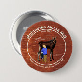 Matanuska Moose Milk Ronde Button 7,6 Cm (Voorkant /achterkant)