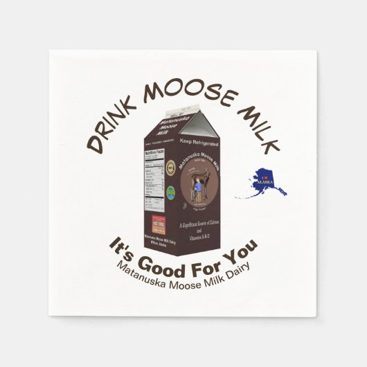Matanuska Moose Milk Servetten (Voorkant)