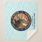 Matanuska Moose Milk Sherpa Deken (Voorkant)