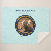 Matanuska Moose Milk Sherpa Deken (Voorkant (horizontaal))