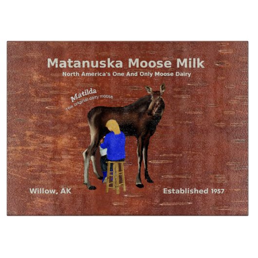 Matanuska Moose Milk Snijplank (Voorkant)