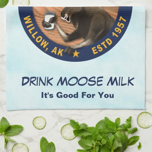 Matanuska Moose Milk Theedoek (Gevouwen)