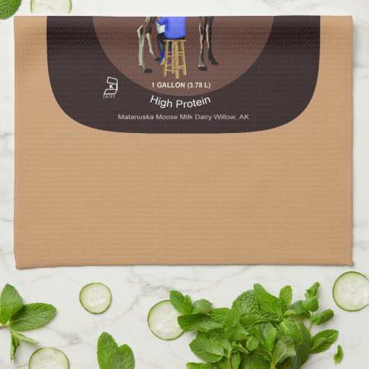 Matanuska Moose Milk Theedoek (Gevouwen)