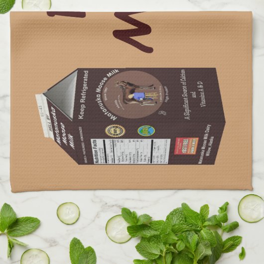 Matanuska Moose Milk Theedoek (Gevouwen)