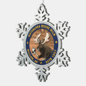 Matanuska Moose Milk Tin Sneeuwvlok Ornament (Rechts)