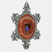 Matanuska Moose Milk Tin Sneeuwvlok Ornament (Links)