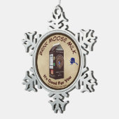 Matanuska Moose Milk Tin Sneeuwvlok Ornament (Rechts)