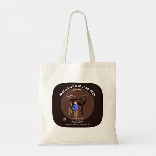 Matanuska Moose Milk Tote Bag (Achterkant)