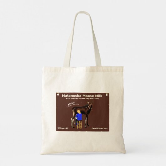 Matanuska Moose Milk Tote Bag (Achterkant)