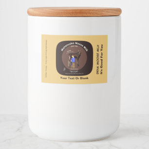 Matanuska Moose Milk Voedselcontainer Etiket
