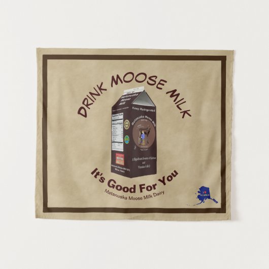 Matanuska Moose Milk Wandkleed (Voorkant (horizontaal))