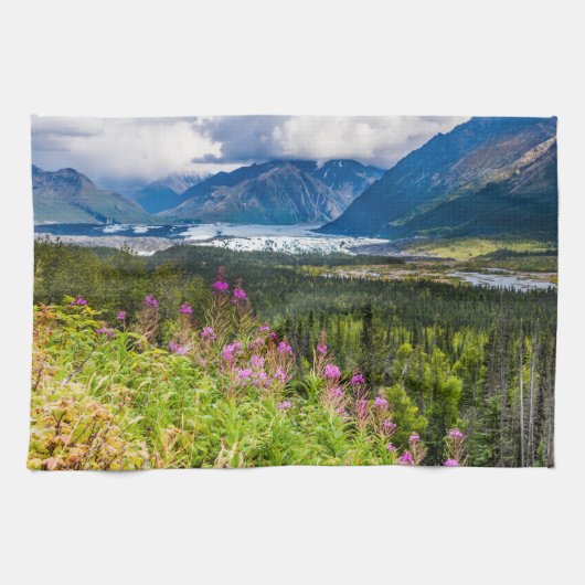 Matanuska Valley, Southcentral Alaska Theedoek (Horizontaal)