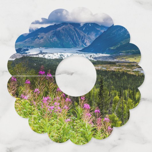 Matanuska Valley, Southcentral Alaska Wijnglaslabel (Voorkant)