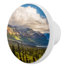 Matanuska valley, zuidelijk Alaska #2 Keramische Knop