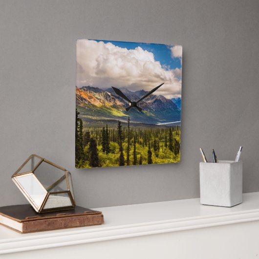 Matanuska valley, zuidelijk Alaska #2 Vierkante Klok (Kantoor)