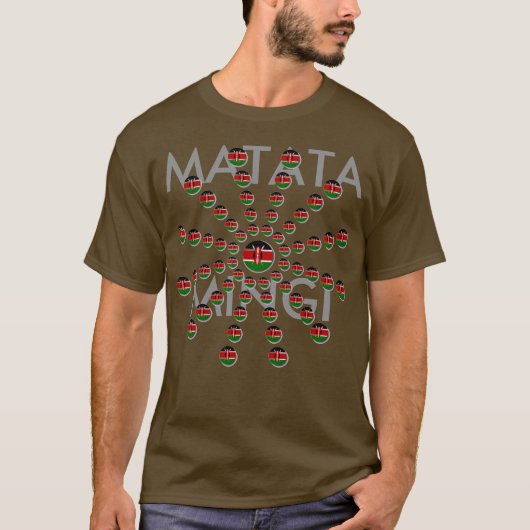 Matata Mingi Hakuna Matata Kenya T-shirt (Voorkant)
