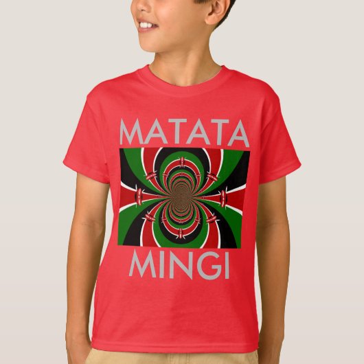 Matata Mingi Keep it Kenyan Hakuna Matata T-shirt (Voorkant)