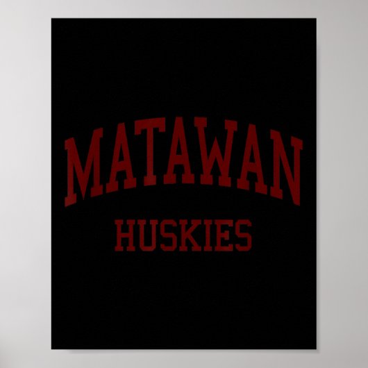 Matawan Regional High School Hs Aberdeen Nj Retro Poster (Voorkant)