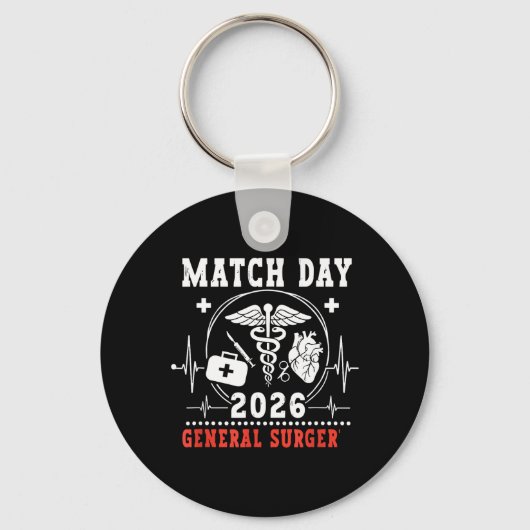 Match Day 2026 Algemene Chirurgie Medische School Sleutelhanger (Voorkant)