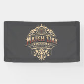 Match Day 2026 Vintage Gold Custom Celebration Spandoek (Horizontaal)