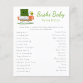 Match de Baby Talk met de Sushi Talk! Flyer (Voorkant)