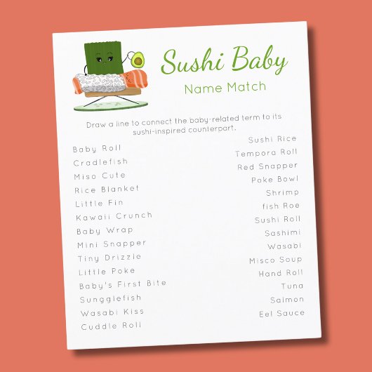 Match de Baby Talk met de Sushi Talk! Flyer