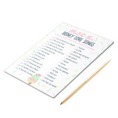 Match de Love Songs Ice Cream Shower Game Pack Notitieblok
