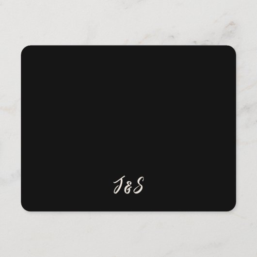 Match Gemaakt in Heaven Handgeschreven Behuizing K Informatiekaartje (Achterkant)