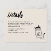 Match Gemaakt in Heaven Handgeschreven Behuizing K Informatiekaartje (Voorkant)