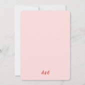 Match Gemaakt in Heaven Retro Rode bruiloft uitnod Kaart (Achterkant)