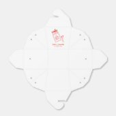 Match Gemaakt in Heaven Retro Rood Bruiloft Douche Bedankdoosjes (Uitgevouwen)