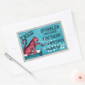 Match Label- Tiger Sparkler Rechthoekige Sticker (Envelop)