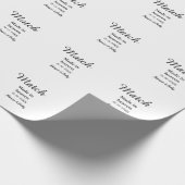 Match made in heaven add name date simple calligra cadeaupapier (Hoek)