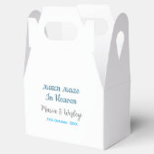 Match made in heaven blue black couple name date bedankdoosjes (Geopend)