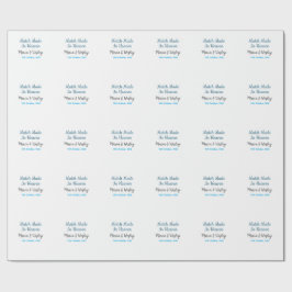 Match made in heaven blue black couple name date cadeaupapier