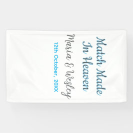 Match made in heaven blue black couple name date spandoek