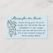 Match Made In Heaven Bridal Shower Recipe Request Informatiekaartje (Voorkant)