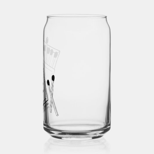 Match Made in Heaven Bruiloft Bruidsfeestgunst Blikvorm Glas (Links)