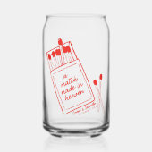 Match Made in Heaven Bruiloft Bruidsfeestgunst Blikvorm Glas (Voorkant)