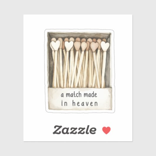 Match made in heaven matches sticker (Vel)