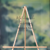 Match made in heaven name couple wedding simple  acryl bord (Neutraal)