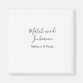 Match made in heaven name couple wedding simple  magneet (Voorkant)