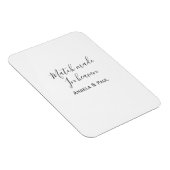 Match made in heaven name couple wedding simple  magneet (Rechterzijde)