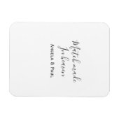 Match made in heaven name couple wedding simple  magneet (Horizontaal)