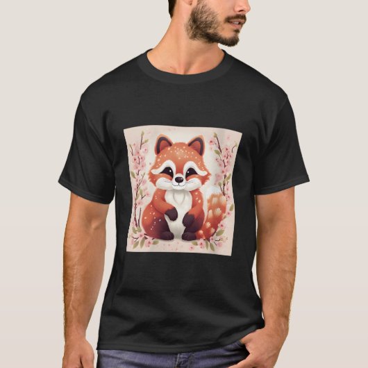 Match Made In Heaven Red Pandas And Cherry Blossom T-shirt (Voorkant)