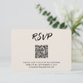 Match Made in Heaven RSVP QR Code Enclosure Kaart (Staand voorkant)